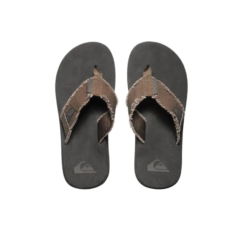 Quiksilver Abrasion Resistant Flip Flops Men's Brown-2