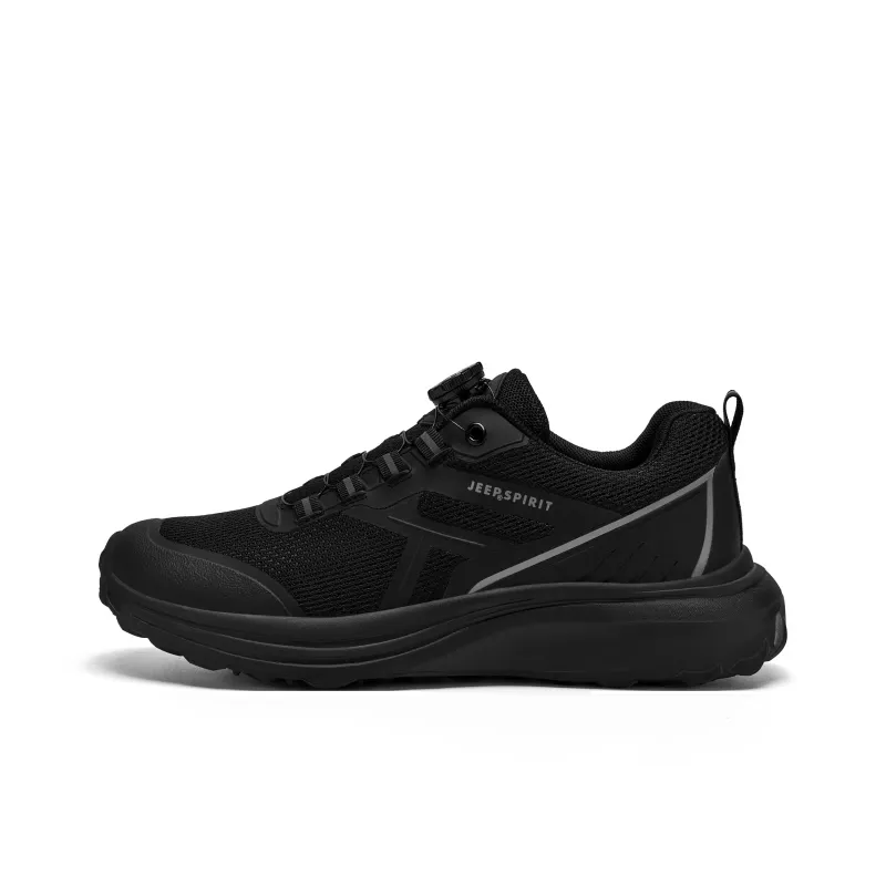 JEEP SPIRIT Running Shoes Men Low Top Graphite Black-0