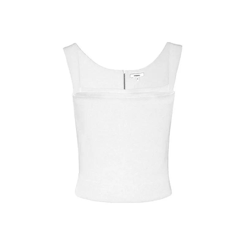 Miaou IMOGENE CORSET Tank Tops Women's White-0