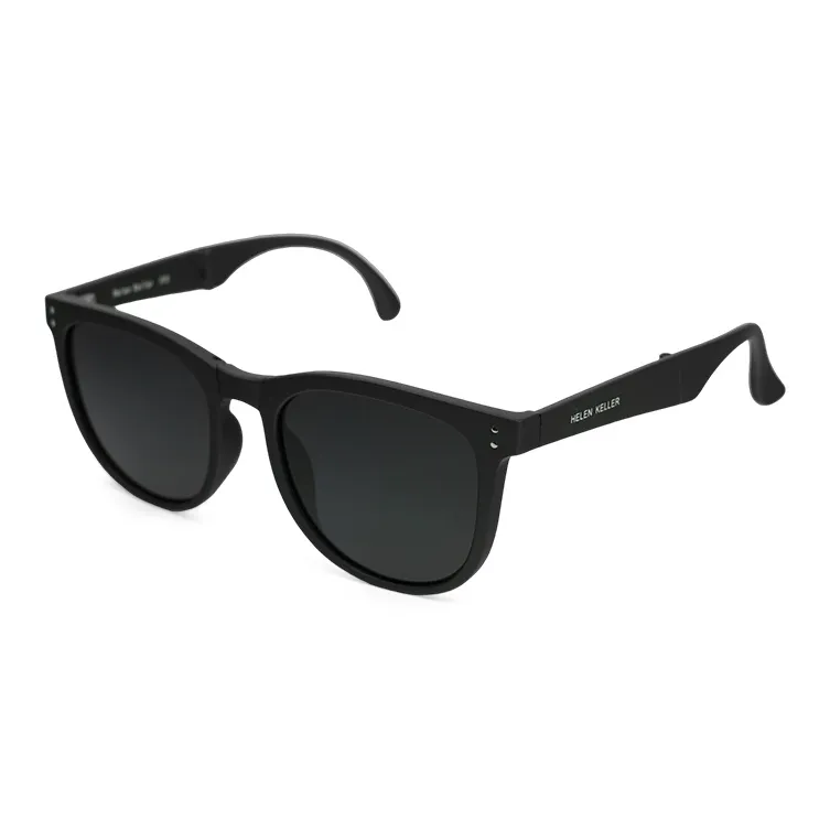 HELEN KELLER TR/Memory Plastic Round Sunglasses Unisex-2