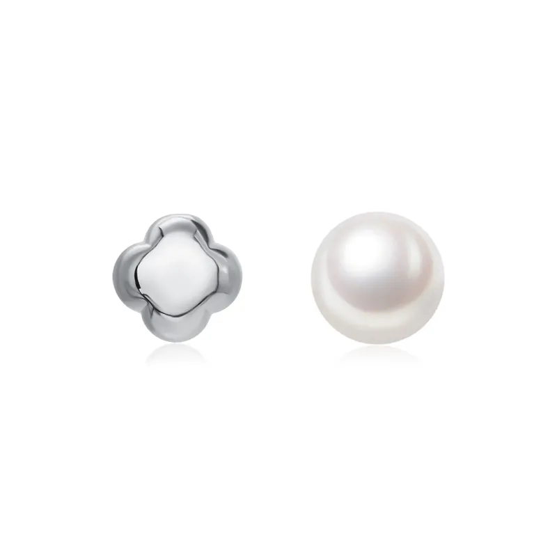 CLORIS YING Shell Pearl Stud Earrings Women's-0