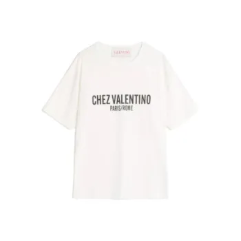 Valentino Chez Valentino Printed Crewneck T Shirt