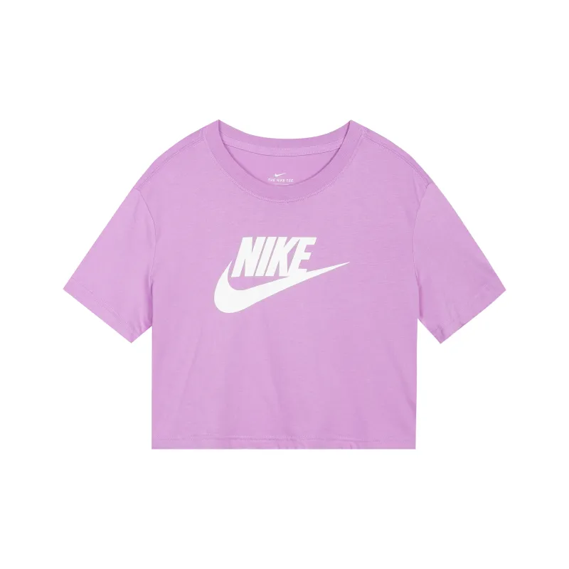 Nike Sportswear Essentials Series Crop Tops Women's Violet-0