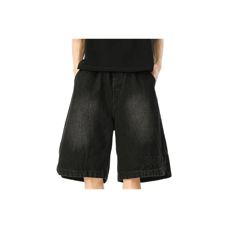 MARK WAFFLE Denim Shorts Unisex-4