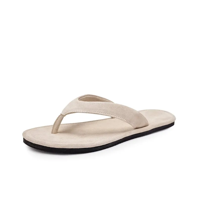 Voguhomme Abrasion Resistant Slip Resistant Flip Flops Men's Apricot-0
