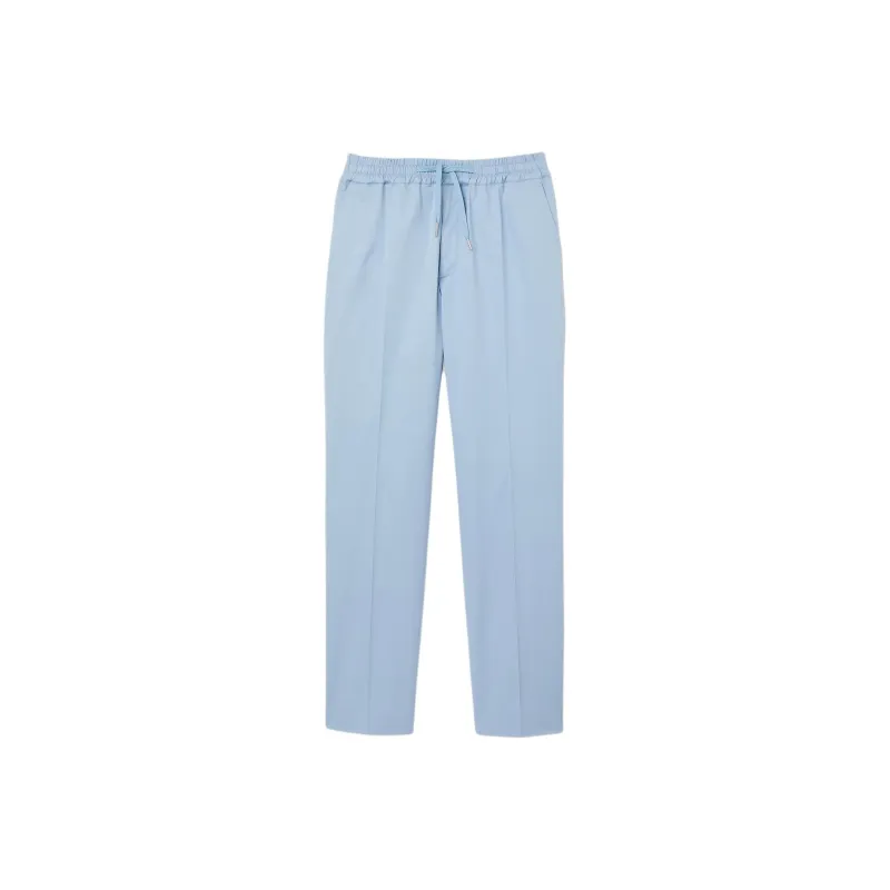 Sandro Mavi Belden Bağlamalı Düz Kesim Pantolon Casual Pants Men's Blue-0