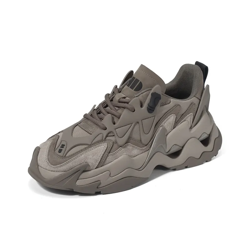 Ruomini Slip Resistant And Breathable Low Top Casual Shoes Men's Khaki-0
