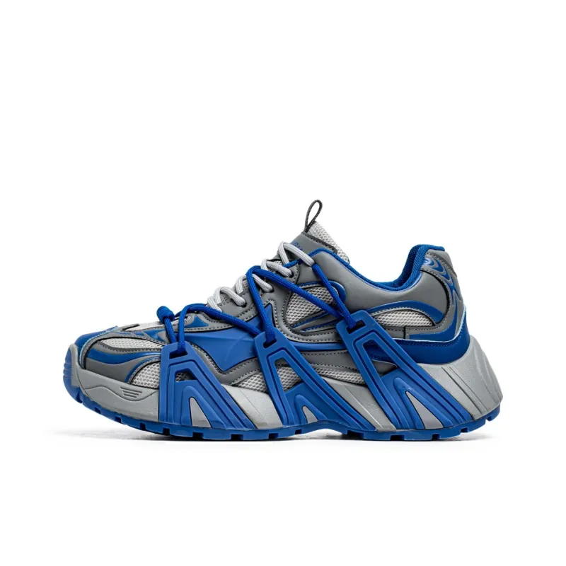 Magelly Shock Absorbers With Slip Resistant And Abrasion Resistant Properties Low Top Chunky Sneakers Men's-5