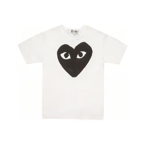 Comme Des Garcons Play Black Heart T shirt White