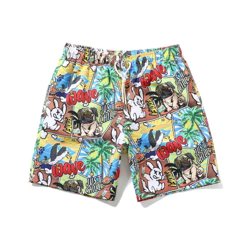 GAILANG Beach Shorts Men
s Anime Graffiti