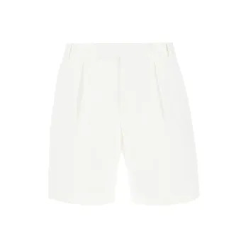 Alexander McQueen Pleat Detailed Bermuda Shorts