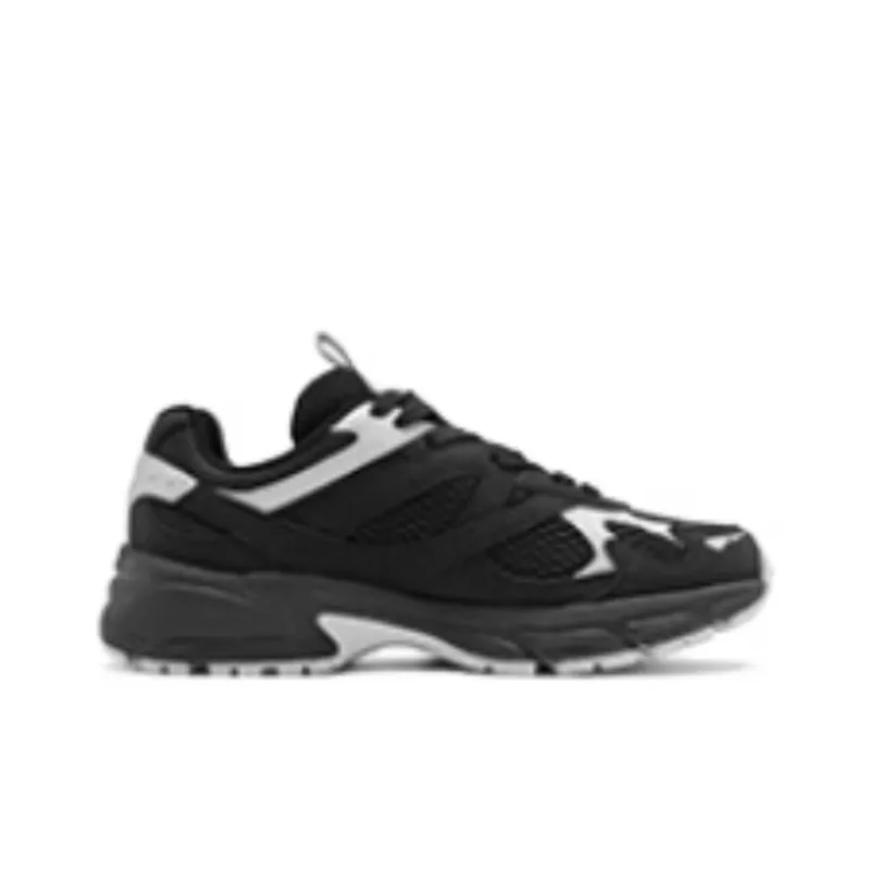 QIAODAN Anti Slip And Wear Resistant Coverage Low Top Casual Shoes Women's Black Silver-1