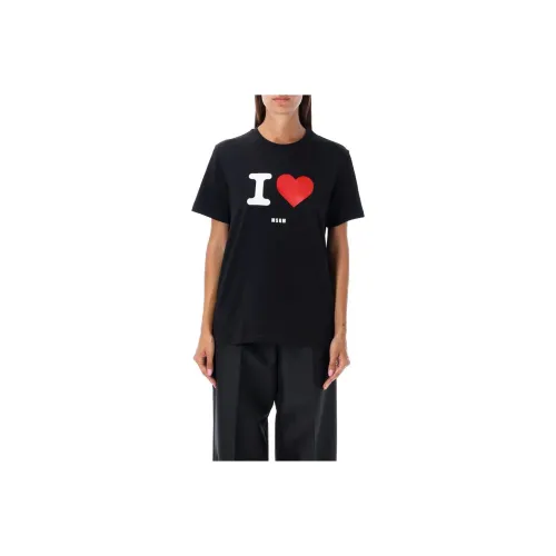 MSGM T Shirts Womens Black