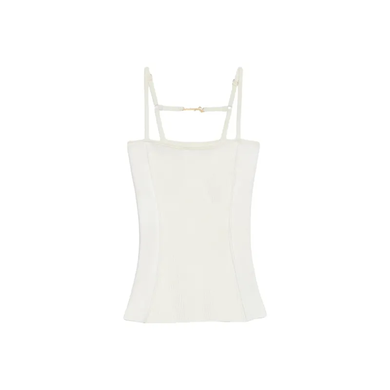 Jacquemus Ribbed Singlet Top-0