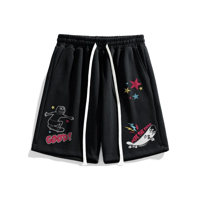 Pepe The Frog Knee Length Pants Unisex-0
