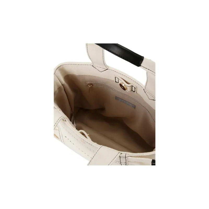 JILL STUART Magnetic Closure Tote Bag, Shopping Bag, Handbag Small Size Women's White-4