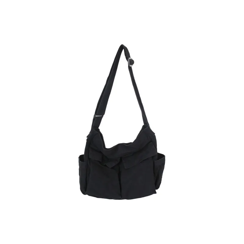 G FAVOR Canvas Shoulder Bag Regular Unisex Multicolor-3