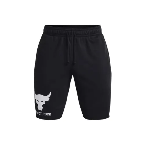 Under Armour Project Rock Terry Brahma Casual Shorts Men's Black