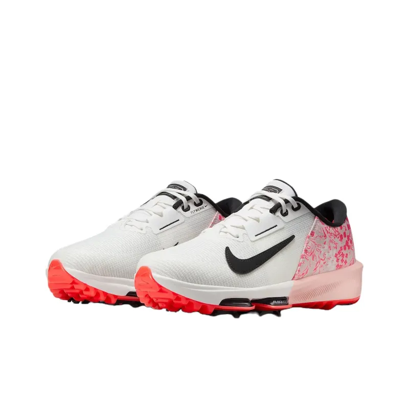 Nike Infinity Tour 2 Anti Slip Wear Resistant Low Top Golf Shoes Unisex White Pink-2