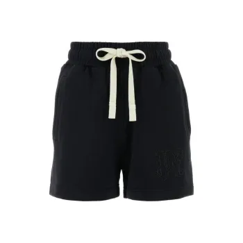 PALM ANGELS Monogram Embroidered Drawstring Sweatshorts