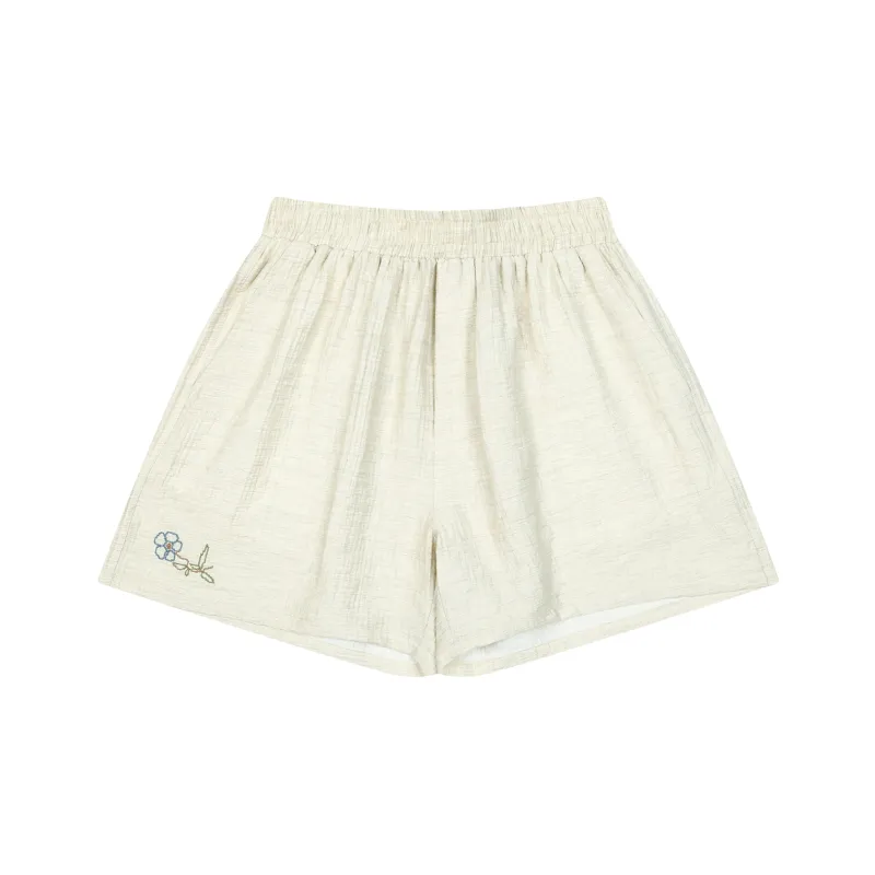 MostwantedLab Vintage Flower Casual Shorts Unisex-0