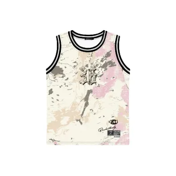 FireMonkey Basketball Jersey Unisex Beige Pink