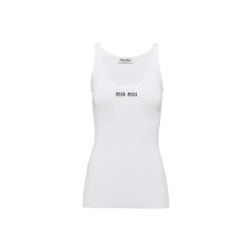 MIU MIU Tank Tops Women's White