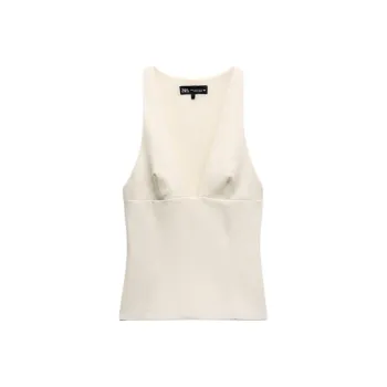 ZARA Tank Top Women's Frosted White