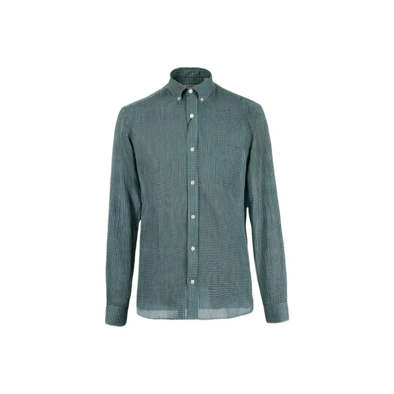 Burberry Shirts Men Green-0
