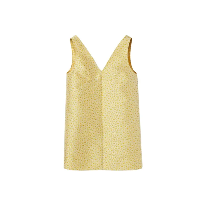 GUCCI Sleeveless Dress Women's Yellow-0