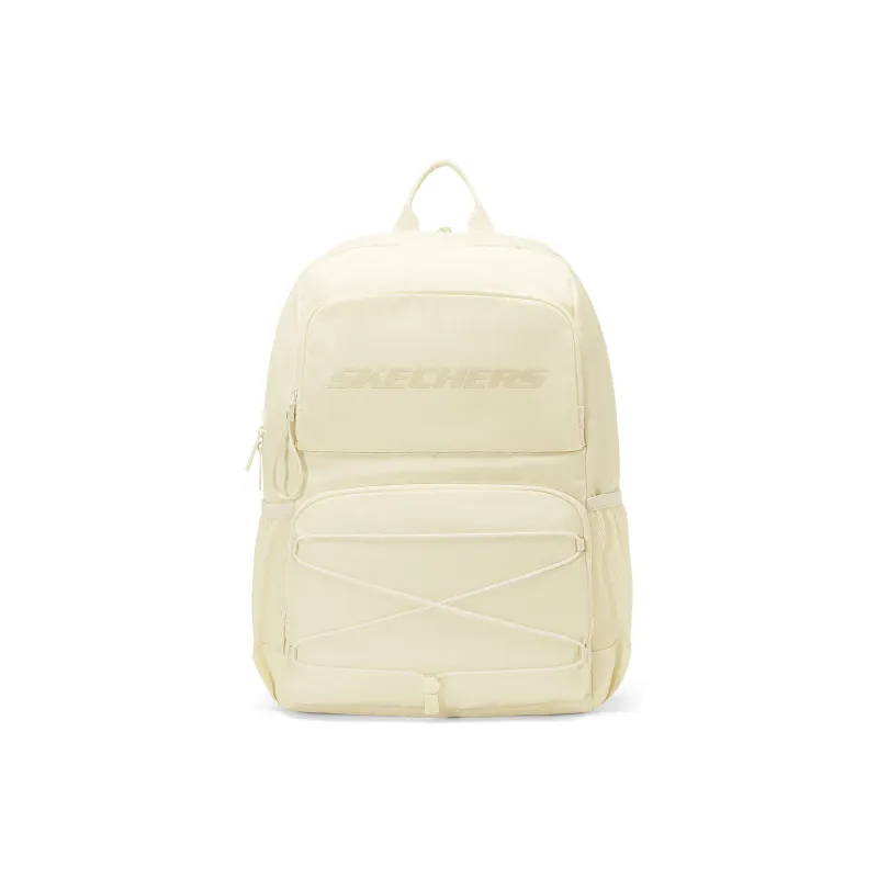 Skechers Sports Alliance Series Fabric Backpack Unisex Cream White-0