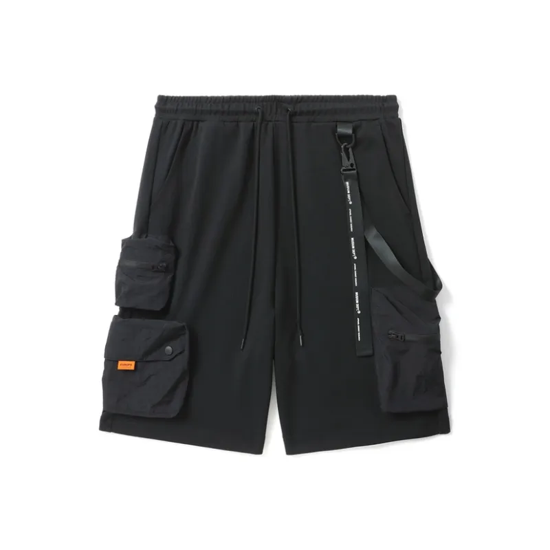 MUSIUM DIV Elasticated waistband Cargo Shorts-4