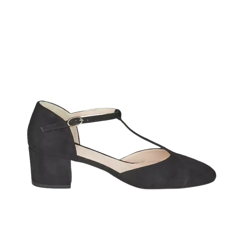 JONAK Chunky Heel High Heels Women's Black-1