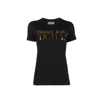 VERSACE JEANS COUTURE SS22 T Shirt Women's Black