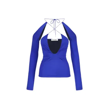 The Attico Zane Cut out Top