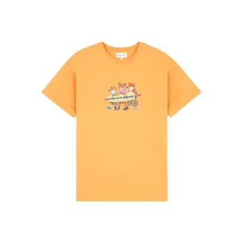 Maison Kitsune Fox Printed Crewneck T Shirt
