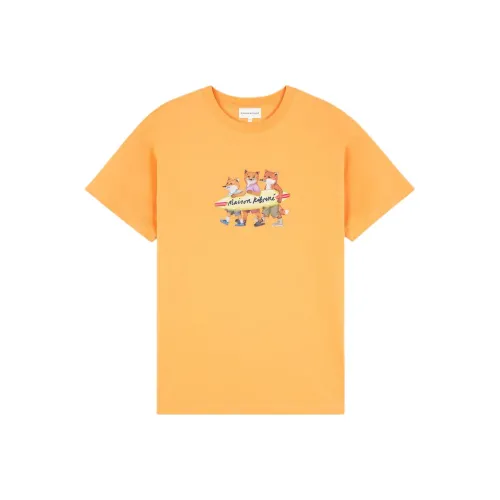 Maison Kitsune Fox Printed Crewneck T Shirt