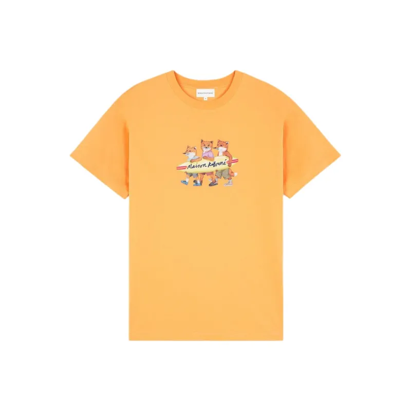 Maison Kitsune Fox Printed Crewneck T Shirt-0
