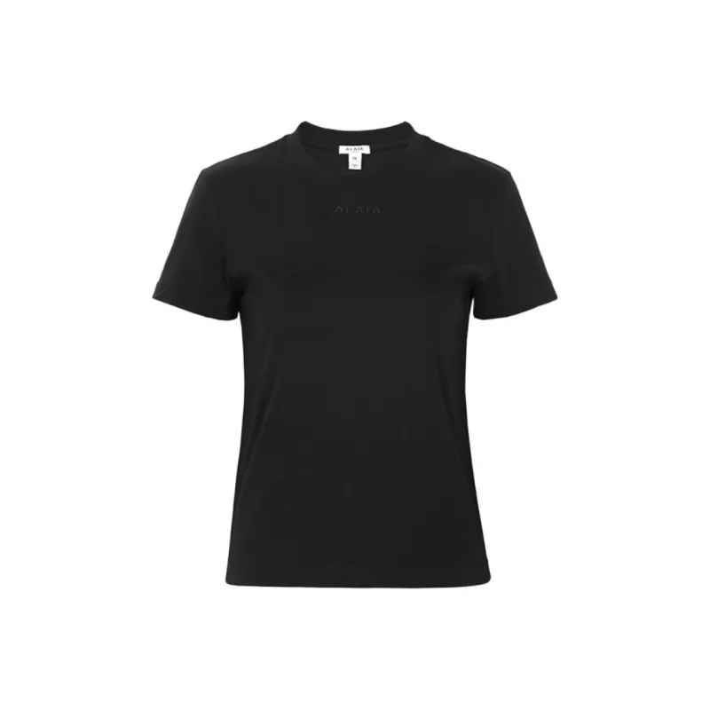Alaïa Embroidered Logo T shirt-0