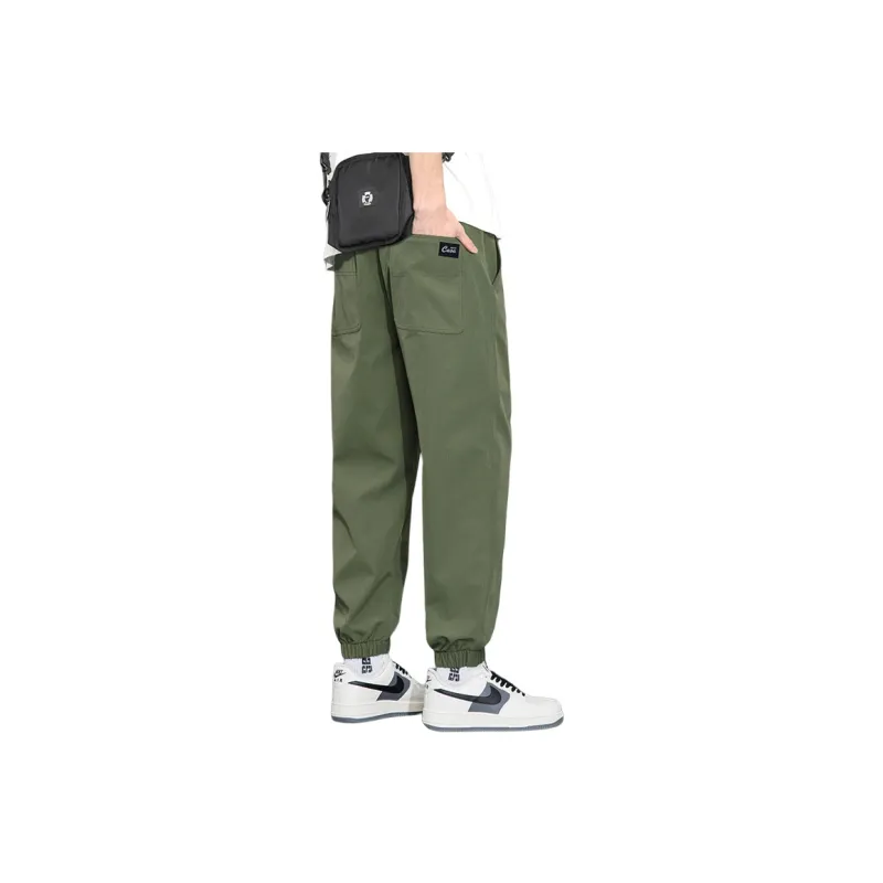 Humanism 1986 Casual Pants Unisex Army Green-0