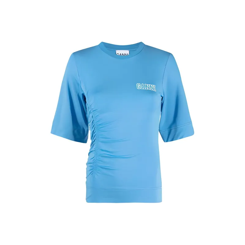 GANNI T-Shirts Women's Blue-0