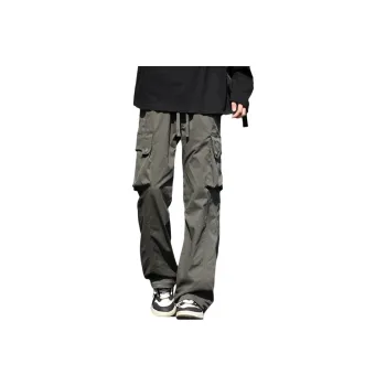 RENBEN Casual Pants Unisex Algae Green
