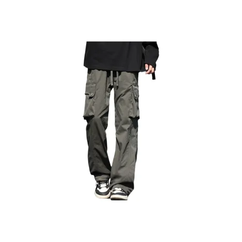 RENBEN Casual Pants Unisex Algae Green
