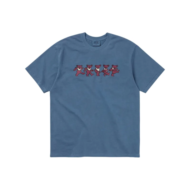 Thisisneverthat X Grateful Dead T Shirts Unisex Gray Blue-0