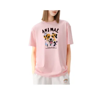 Oudifu Drop Shoulder Sleeve T Shirt Women's