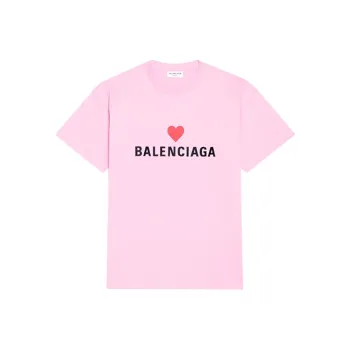 Balenciaga Regular T-Shirt Women's Pink Regular Fit