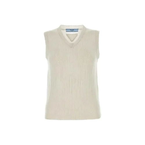 PRADA V Neck Knitted Vest
