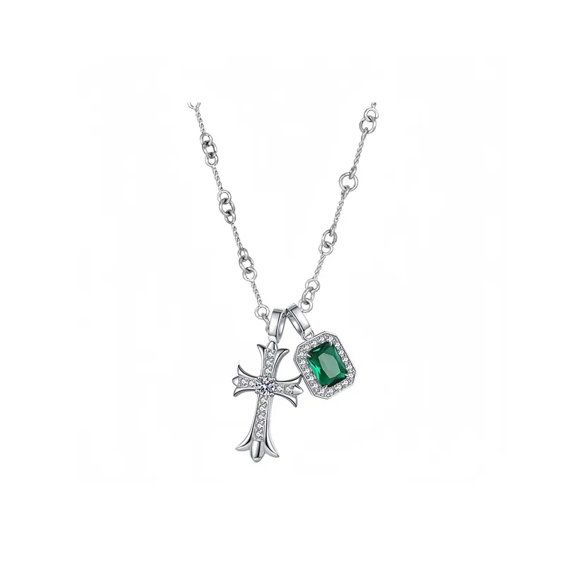 PUENTE 925 Sterling Silver Necklaces Men's-0