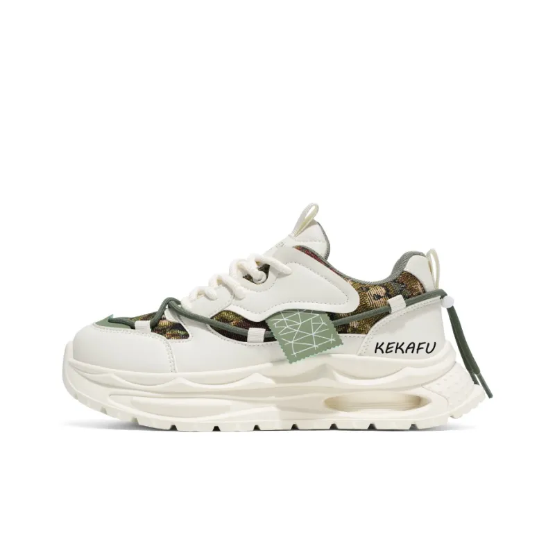 KEKAFU Cushioning Slip Resistant Height Increasing Low Top Chunky Sneakers Men's-6