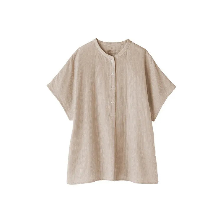 MUJI Regular T Shirt Women's Ecru-0
